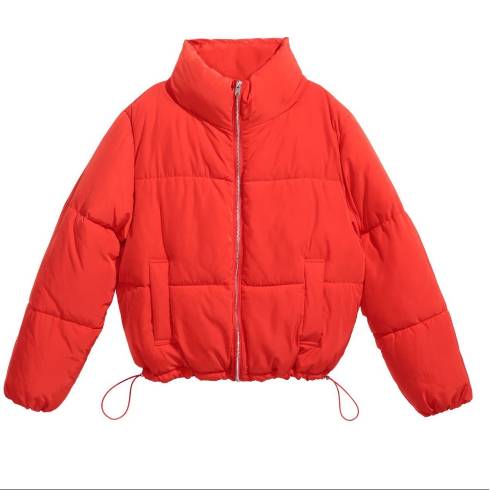 H&M padded red jacket